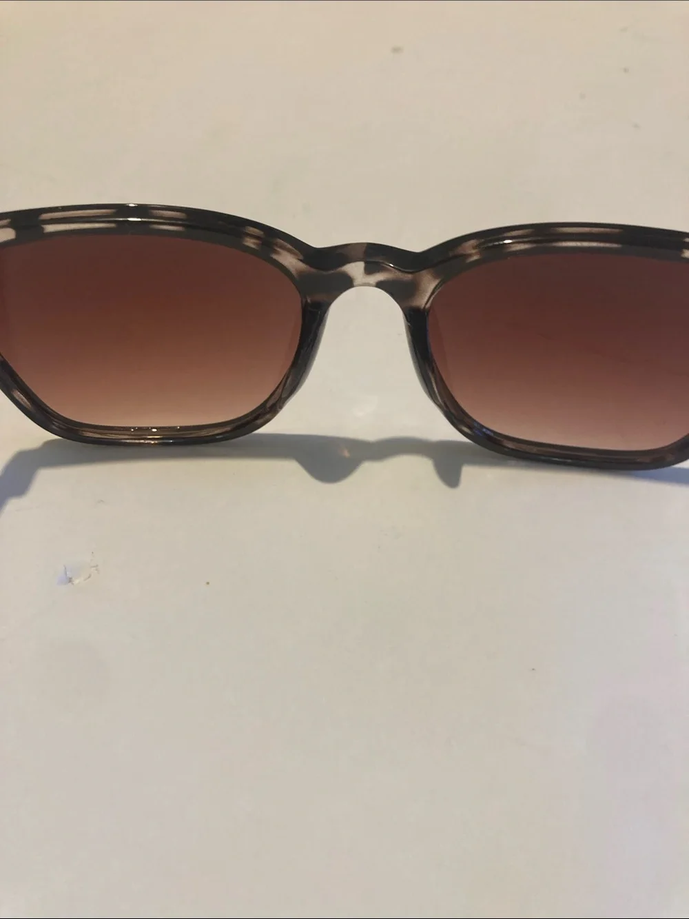 Leopard Print Brown Gradient Lens Women's Sunglasses